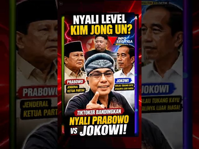Tiktoker Compares Prabowo vs Jokowi’s Guts, Remarks Spark Controversy! #politics #latestnews #jokowi