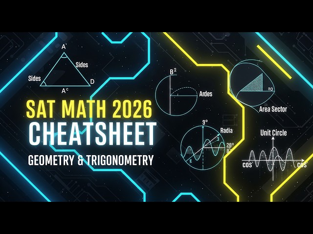 SAT Math Mastery: The Ultimate Geometry & Trigonometry Cheatsheet