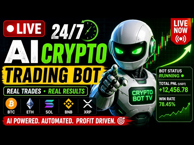 🔴 LIVE | AI Crypto Trading Bot 24/7 | Real-Time Binance Futures Trading | BTC ETH SOL