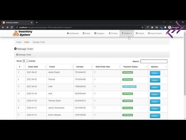 Simple Inventory System Project in PHP MySQL with Source Code - CodeAstro