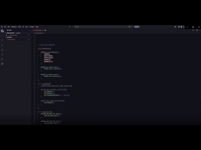 Cohesion vs Coupling Explained with Java Pseudocode