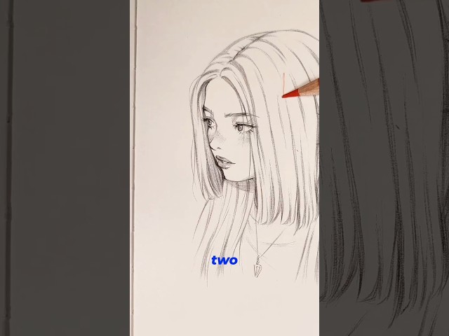 How to draw face Said angle tutorial 🪜😍#shorts #drawing #art #tutorial #face #head
