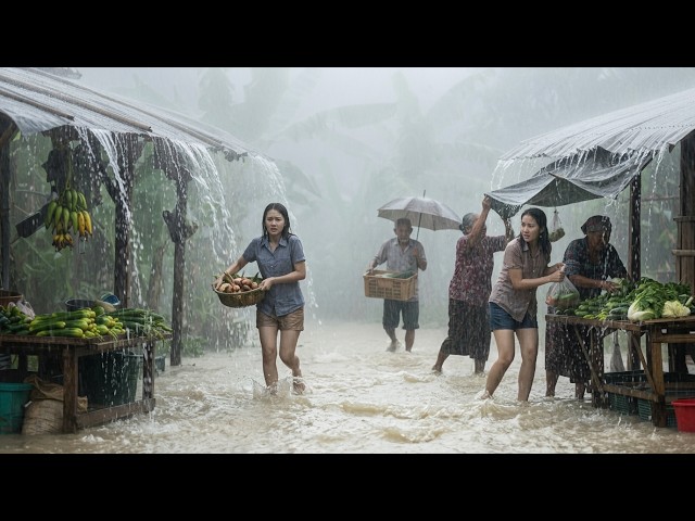 SCARY ! !🌧️⚡ Extreme Thunderstorms and Heavy Rain in Indonesia 🌧️⚡ Soothing Sounds to Sleep