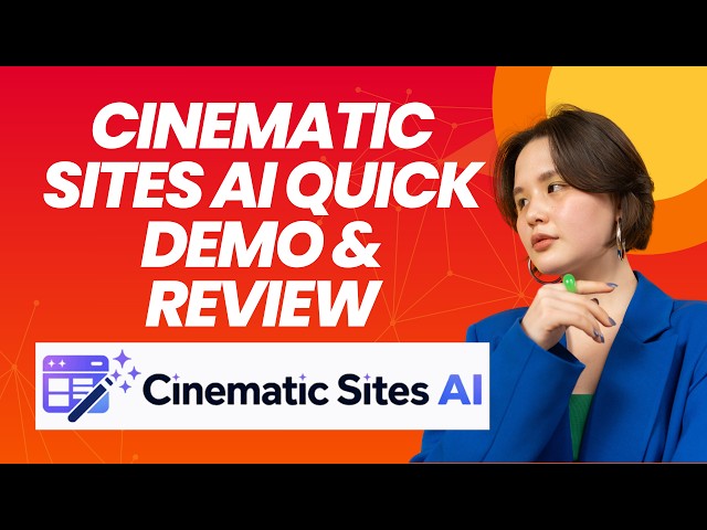 Cinematic Sites AI Quick DEMO & Review | Free Discount Code