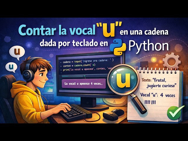 Counting the vowel "u" ​​in a string given by keyboard in Python