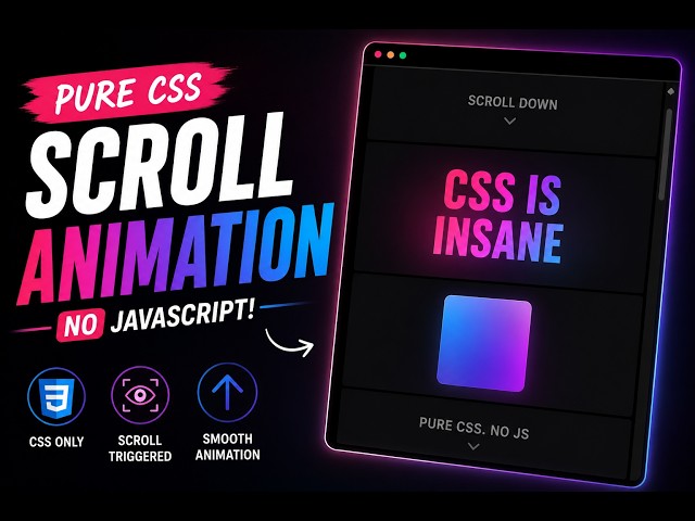 CSS is INSANE 🤯 Scroll Animation Tutorial