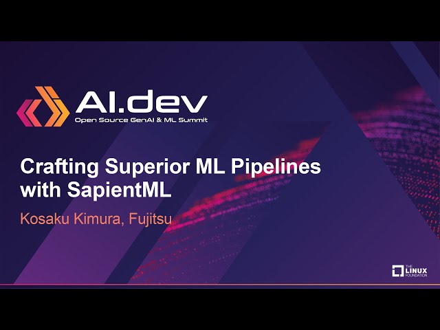 Crafting Superior ML Pipelines with SapientML - Kosaku Kimura, Fujitsu