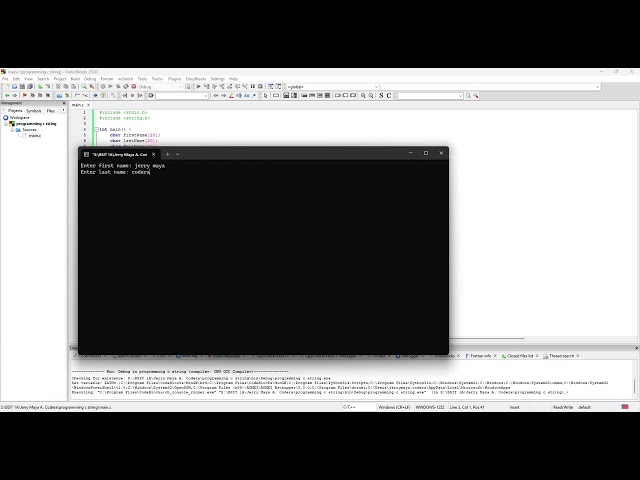 Concatenate c string strcat