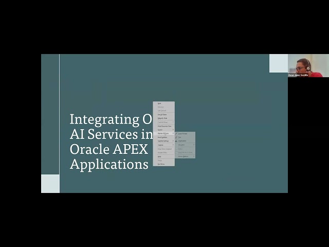 Integrating OCI AI Services into Oracle APEX Applications
