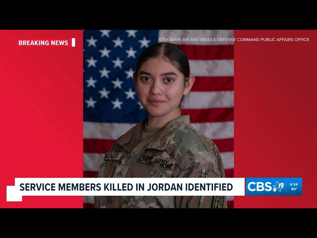 Texas soldier among service members killed in attack on base in Jordan