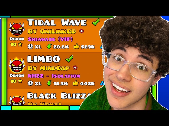 1 Attempt on EVERY EXTREME DEMON I'VE BEATEN...