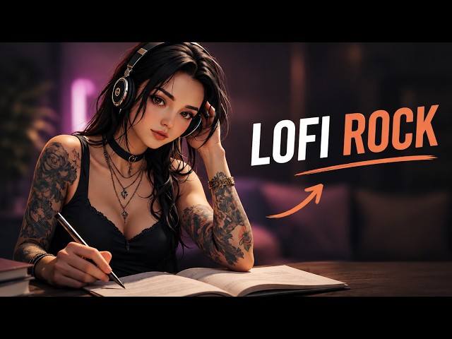 LoFi Rock Radio 🎸 Deep Focus & Productivity Mix | 24/7 Stream