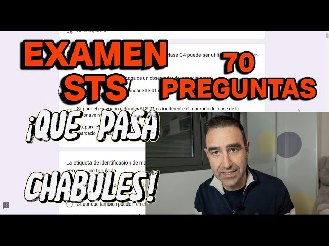 Examen AESA STS-01 STS-02. 70  preguntas correctas