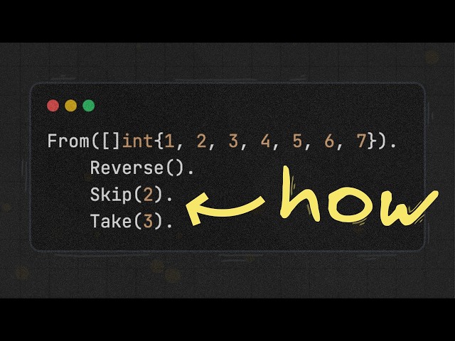 Implementing Reverse, Skip & Take for a Lazy Iterator in Go!