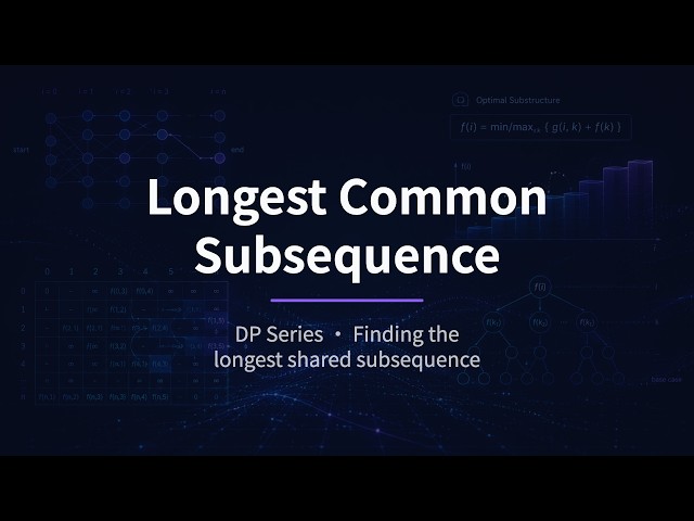 Longest Common Subsequence · Dynamic Programming