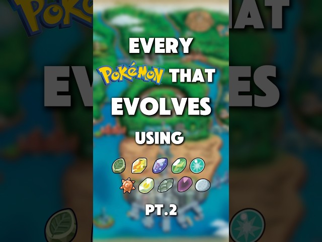 Every Pokemon that Evolves Using Evolution Stones Pt.2 #pokemon #pokemongo #fyp #viralvideo
