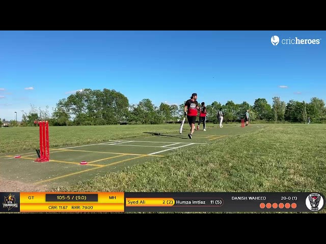 Milton Hawks vs GTA Thunder | Markhor Champions League - Gold(League Matches) | Live - Milton (Ontar
