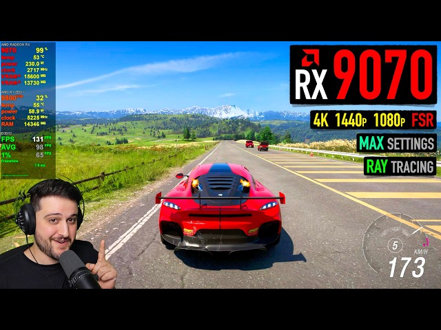 RX 9070 16GB - Forza Horizon 6 - Runs like a Dream! (aside from RT)