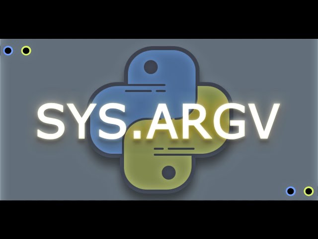 How python sys.argv works ?