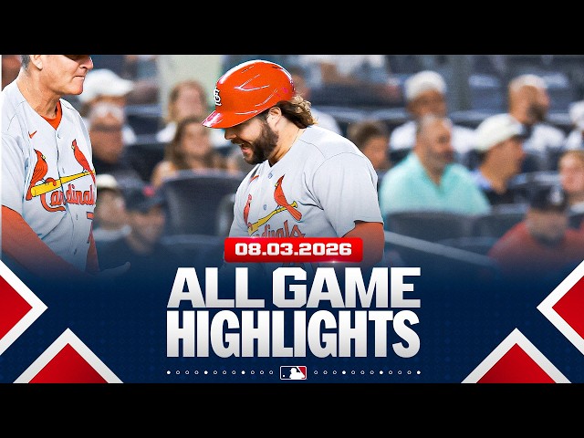 Highlights from ALL GAMES on 8/3 (Alec Burleson's THREE-HOMER GAME and MORE!)