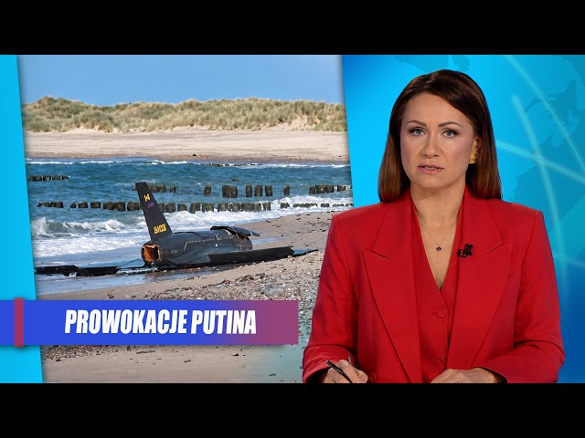 Rosyjski dron na polskiej plaży? Tusk ostrzega przed eskalacją