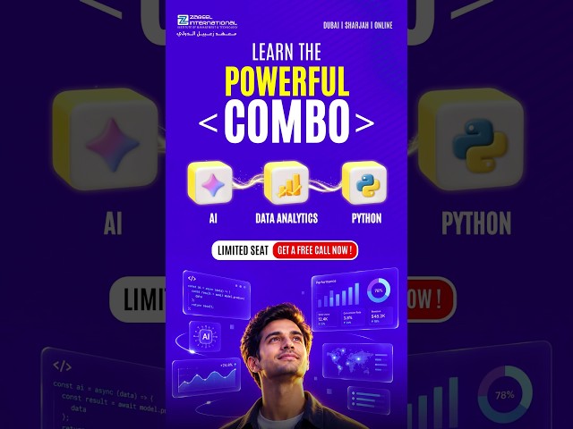 AI + Python + Data Analytics | Powerful Skill Combo #AI #Python #DataAnalytics #Dubai #Training #UAE