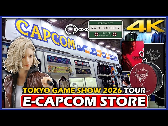 e-CAPCOM Store TOKYO GAME SHOW 2026 Booth Tour | Hunting For RESIDENT EVIL VERONICA Merch (4K 60FPS)