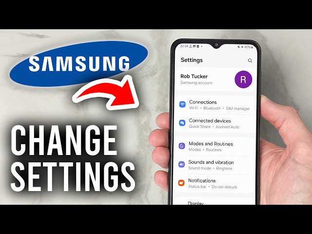 How To Change Settings On Samsung Phone - Tutorial
