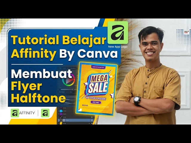 Affinity by Canva Learning Tutorial | Creating a Mega Sale Flyer with Magnific
