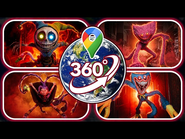 I Found the Scariest Poppy Playtime 5 Monsters on Google Maps! (VR 360°)