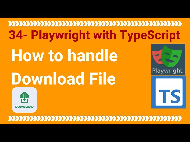 Playwright with TypeScript - How to handle Download File