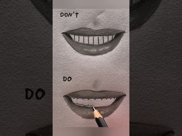 How to draw teeth #asmr #drawing #asmrart #draw #howtodraw