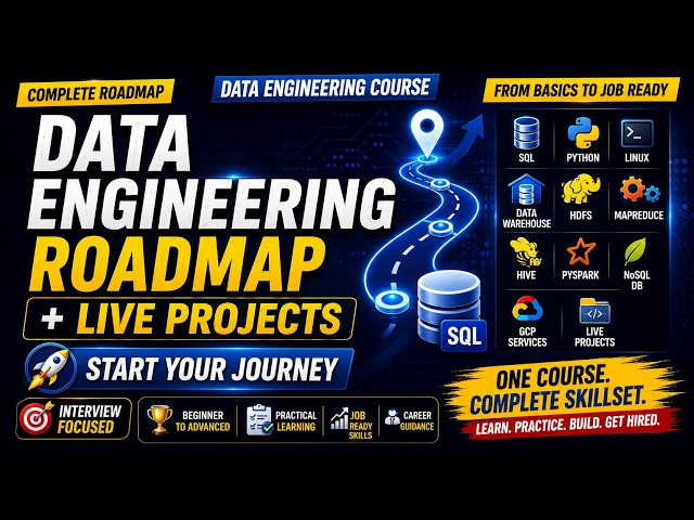 Complete Data Engineering Roadmap | SQL, Python, Spark, GCP & Live Projects | Interview Preparation