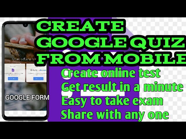 HOW TO CREATE GOOGLE QUIZ TEST  PAPER FROM GOOGLE FORM,..