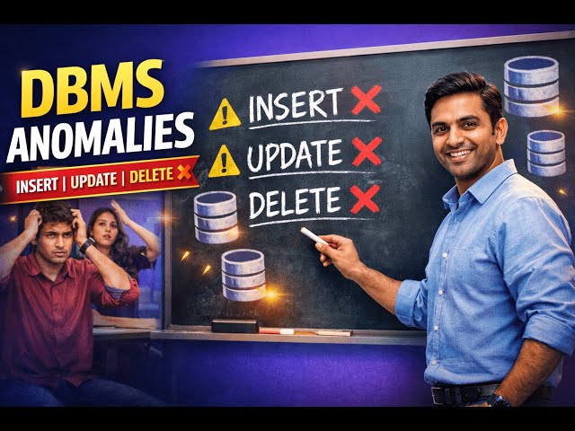 Database Anomalies Explained Simply 🔥 | Insertion, Update & Deletion Anomalies | DBMS | WILP