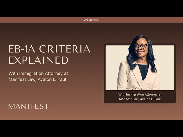 EB-1A Criteria Explained with an Immigration Attorney