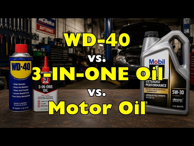 What Is the Difference Between Wd-40, 3-In-One Oil, and Motor Oil?