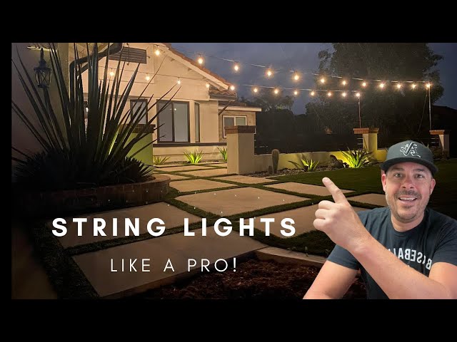 How to Hang Cafe - Bistro Lights, LIKE A PRO!