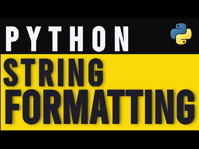 How To Format Strings In Python to look Professional