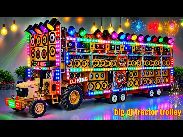Mini DJ Truck Trolley | How to make a mini DJ setup with cardboard, making a DJ box | DJ vehicle,...