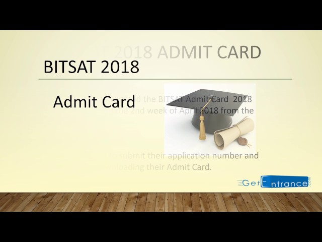 BITSAT 2018