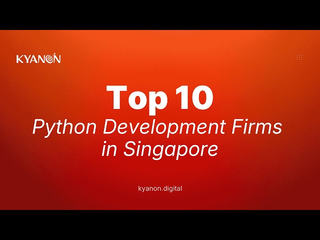 Top 10 Python Development Firms in Singapore