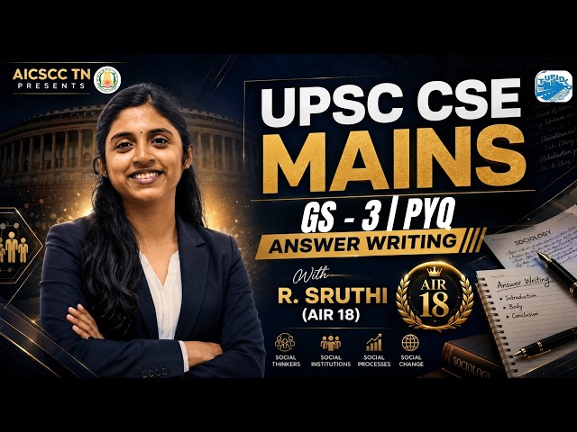 Crack UPSC GS -3 | PYQ Answer Writing Strategy | AIR 18