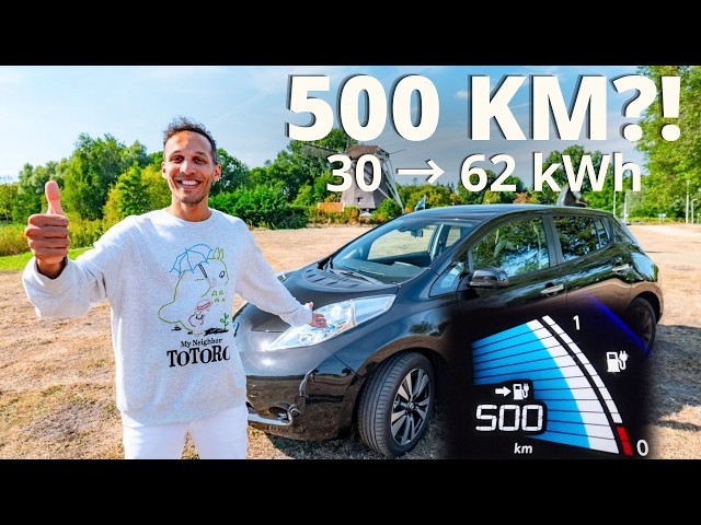I Put a 62 kWh VIVNE Battery in My 2016 Nissan LEAF — 500 km Range?!