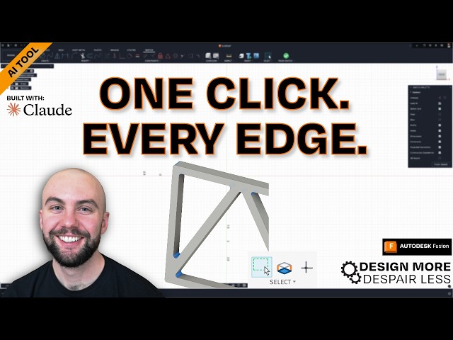 I Built a Custom Fusion Add-In with Claude — Select Every Perpendicular Edge in One Click