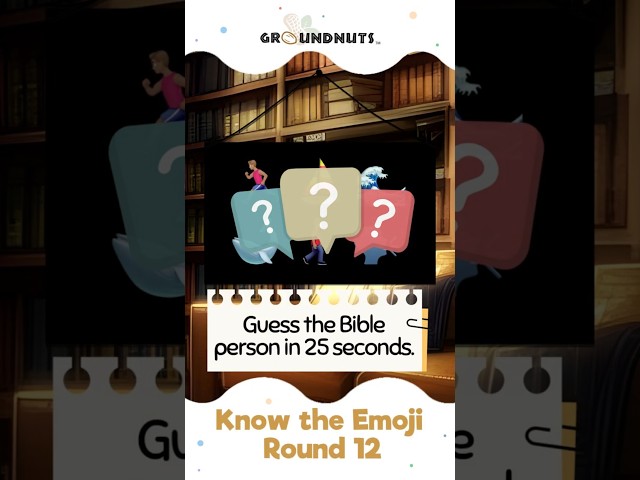 Guess the Bible person! | Know the Emoji Game | Groundnuts Puppets