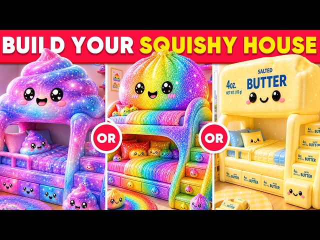 Would You Rather - Build Your ULTIMATE Squishy Dream House 🦄💖🌈☁️ Daily Quiz