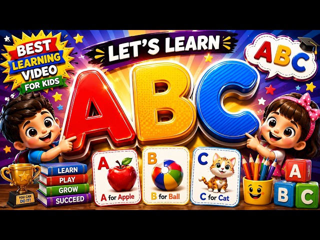 Learn ABC A to Z in a Fun Way | 2D Animated Kids Video