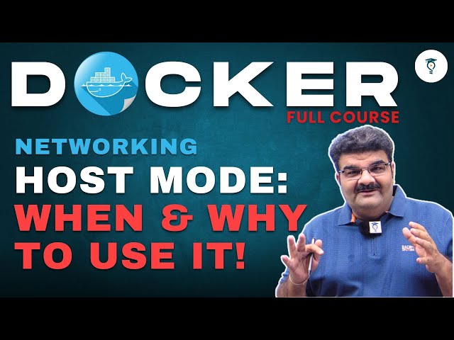 Episode 23/135 Docker Full Course || Docker Networking Explained - Host Mode