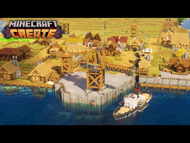 I Built A WORKING Colony Dockyard With Create